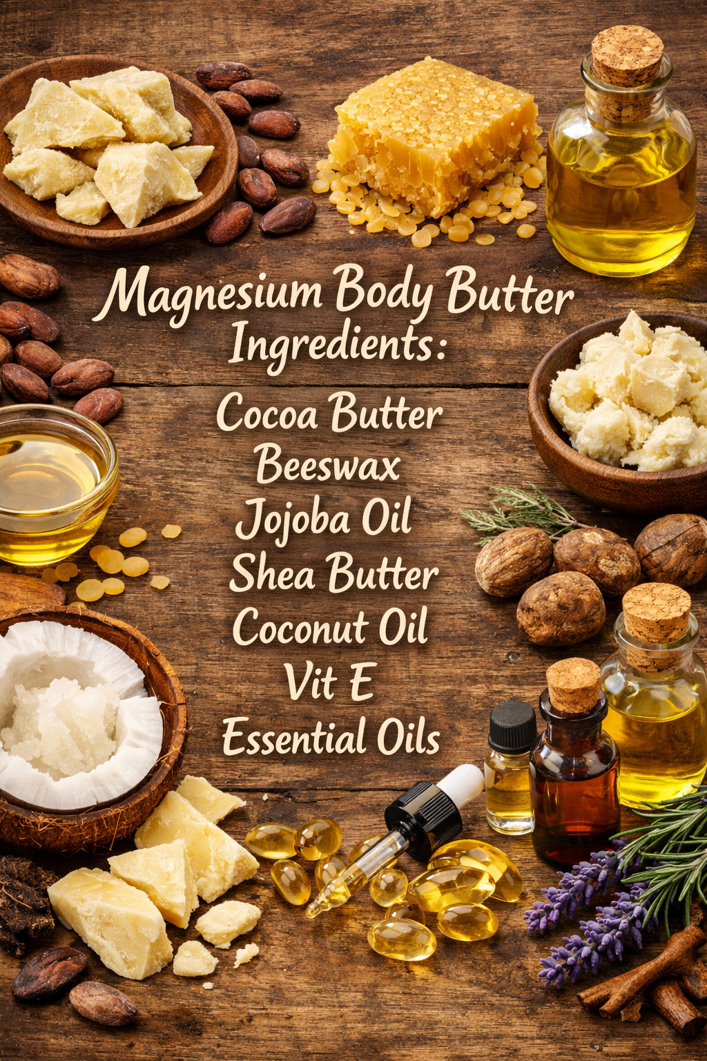 Gift set 4 2oz jars Magnesium Body Butter