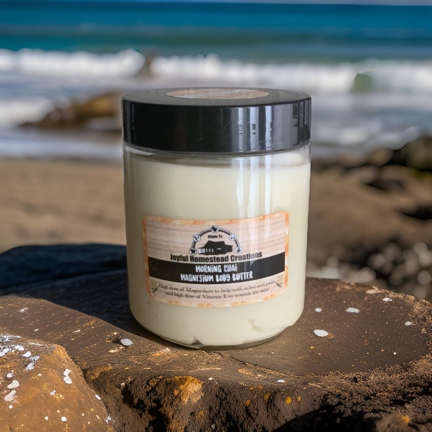 Moisturizing Magnesium Body Butter 8 oz- ache and pain relief, restful sleep