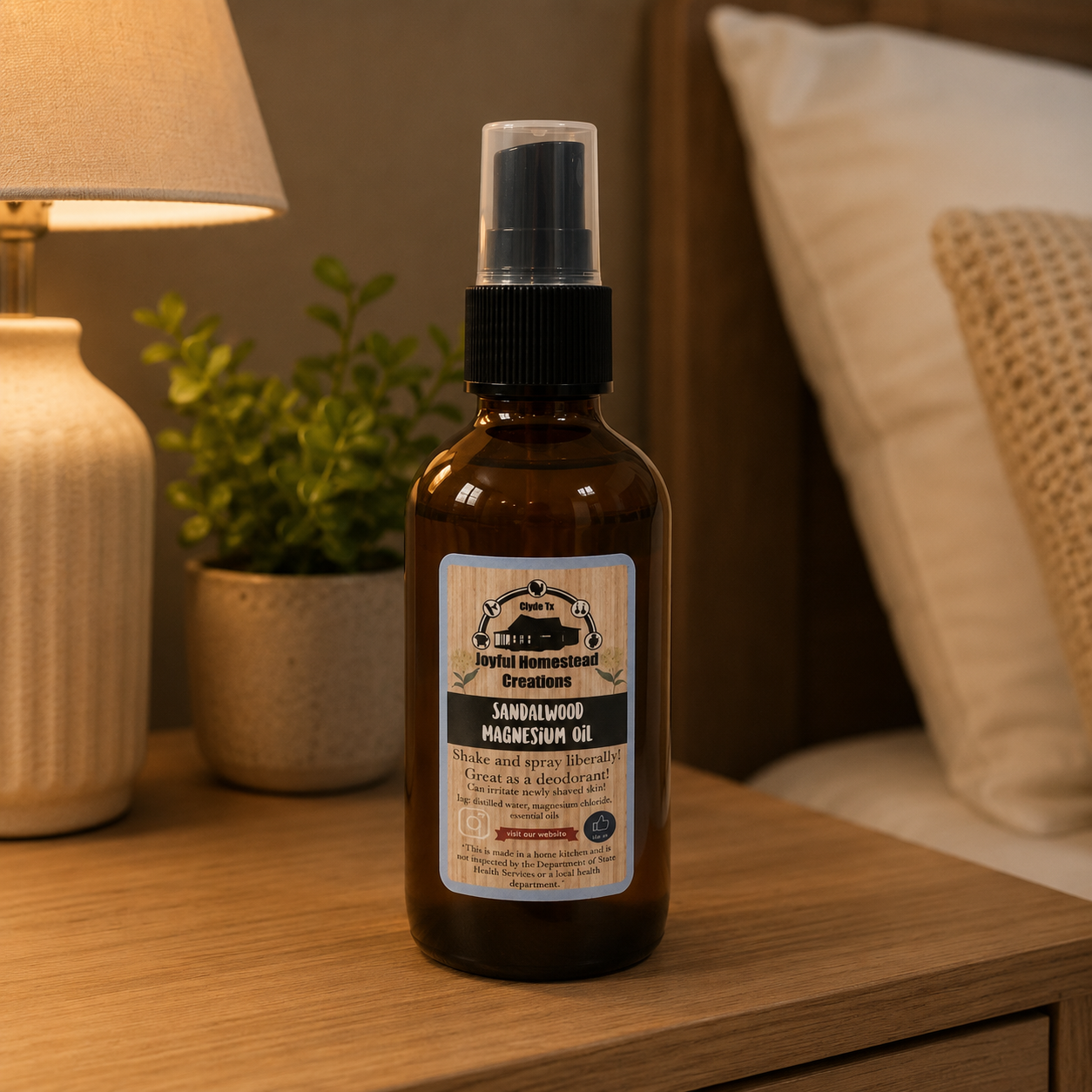 Magnesium Oil (a great spray on Deodorant)