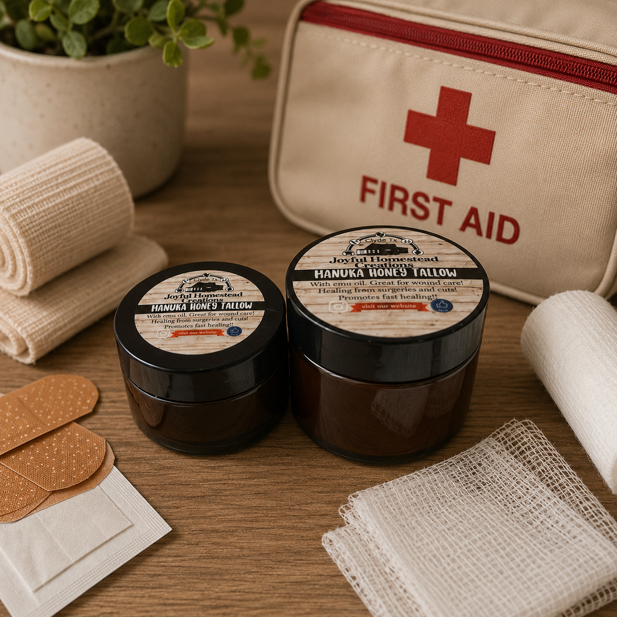 Manuka Honey Tallow with Emu oil All purpose!! Healing wounds & eczema