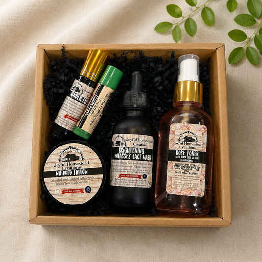 Radiant Face GIFT BOX Bundle with Whipped Tallow with Blackseed Oil