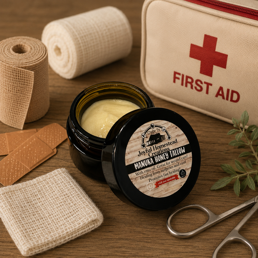 Manuka Honey Tallow with Emu oil All purpose!! Healing wounds & eczema