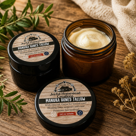Manuka Honey Tallow with Emu oil All purpose!! Healing wounds & eczema