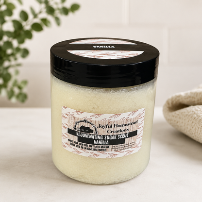 Whipped Shea Moisturizing Sugar Scrub with Blackseed oil  8oz