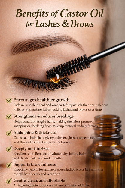 Castor Oil for Lashes and Brows