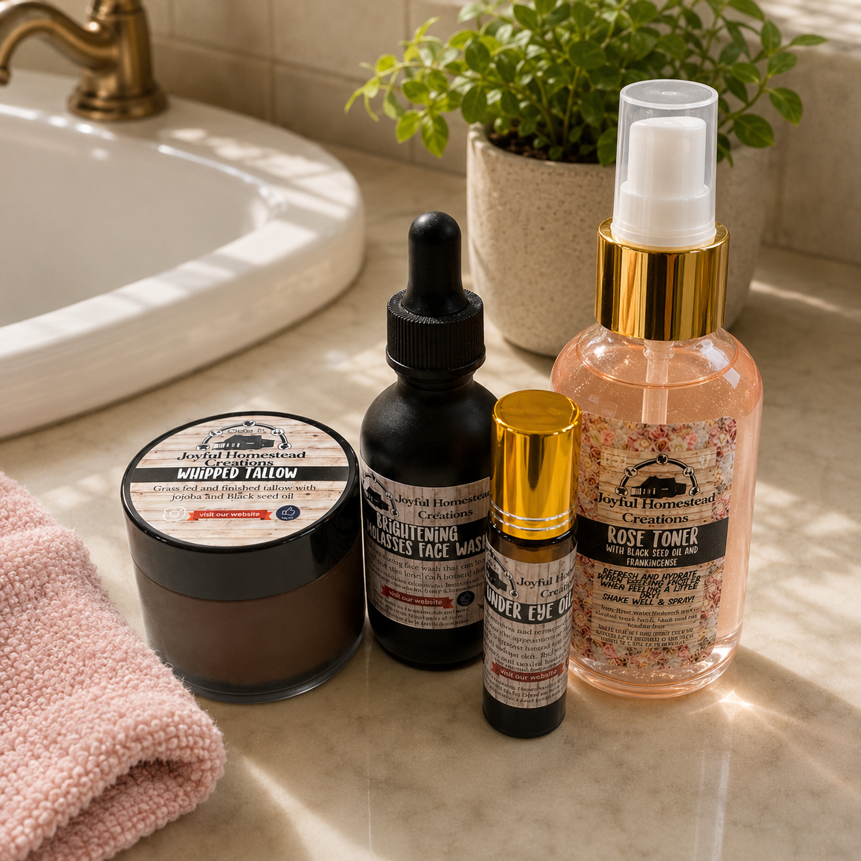 Radiant Face GIFT BOX Bundle with Whipped Tallow with Blackseed Oil