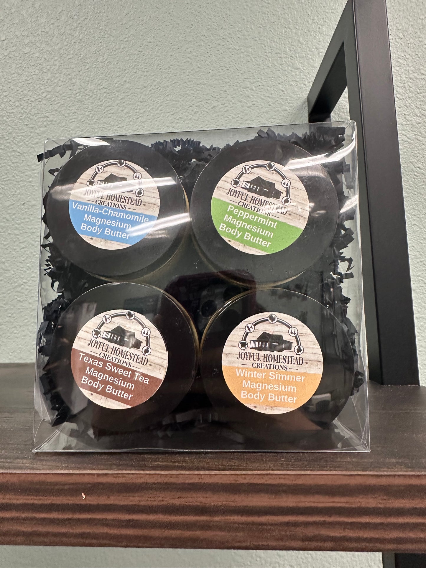Gift set 4 2oz jars Magnesium Body Butter