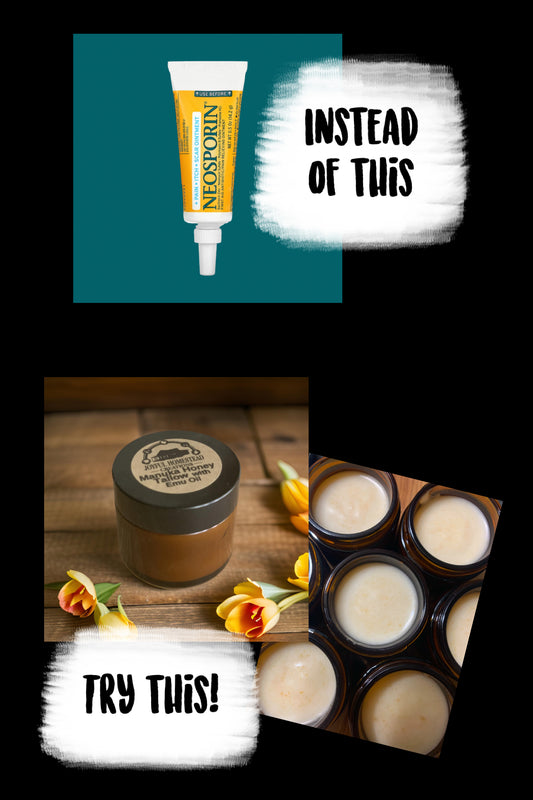 Manuka Honey Tallow with Emu oil All purpose!! Healing wounds & face cream! (shipped in cooler)