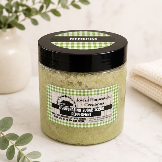 Whipped Shea Moisturizing Sugar Scrub with Blackseed oil  8oz