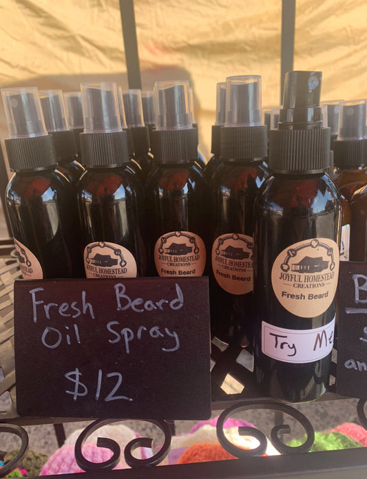 Fresh Beard or skin oil 4oz spray